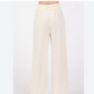 Cream Trousers Pants Size Small NWOT Elastic Waist